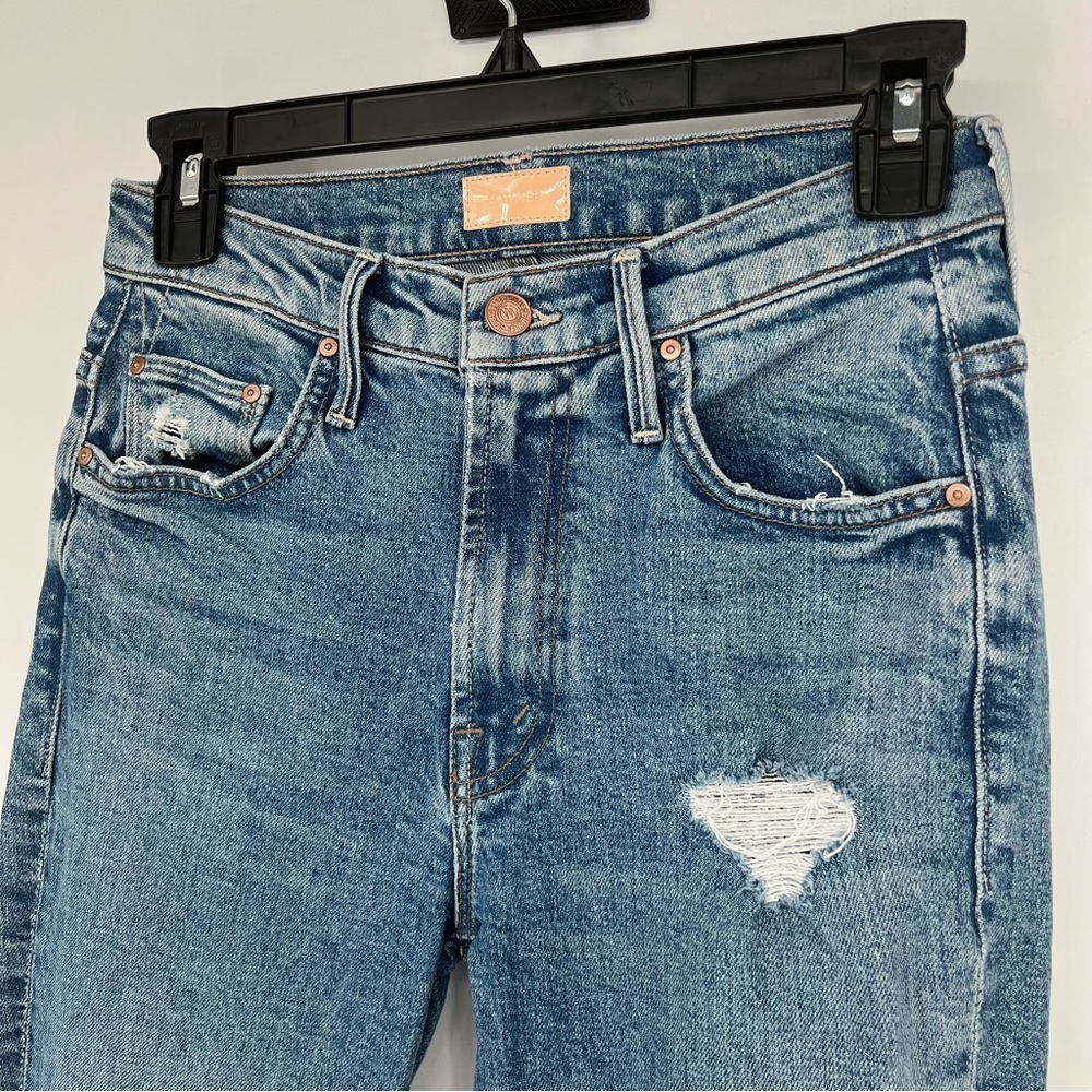 Mother Denim The‎ Insider Ankle in Bloom and Doom Jeans Medium Wash Size 25 - Picture 4 of 16